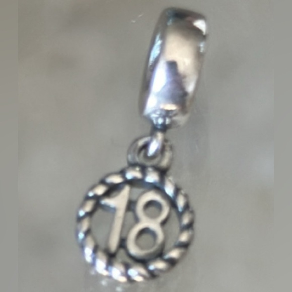 Pandora “18” Silver 925 Charm